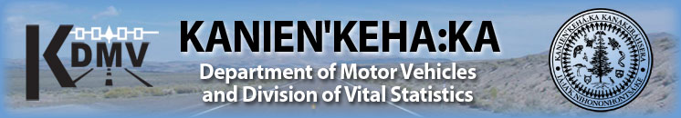 Kanienkehaka Department of Motor Vehicles and Vital Statistics